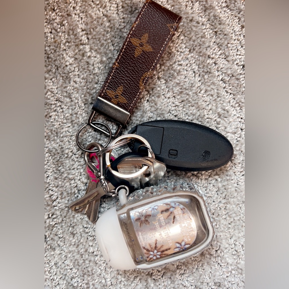 2 a available. $25 each Custom Louis Vuitton keychain